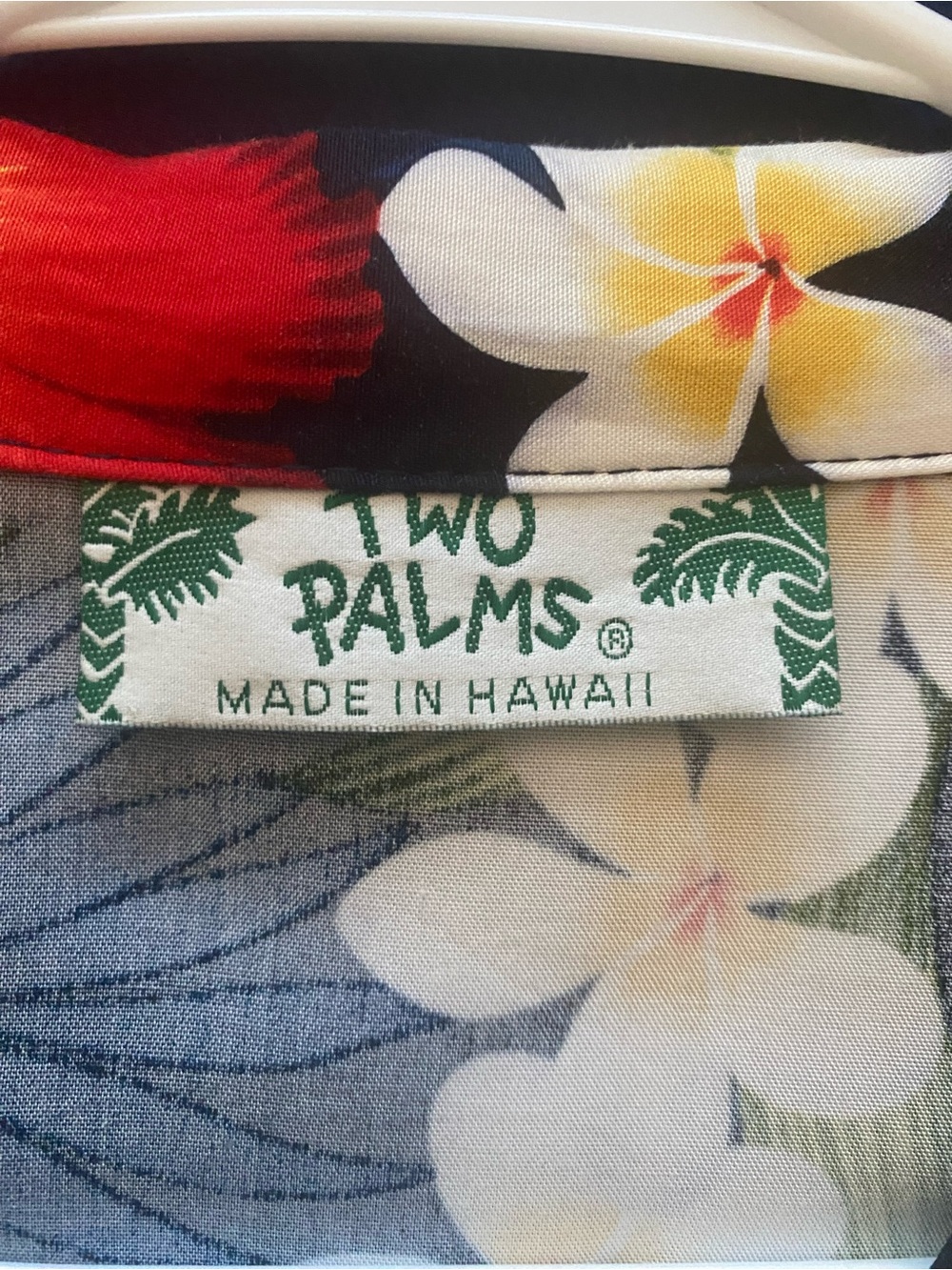 Two Palms Navy Hawaiian Shirt - Picture 3 of 7